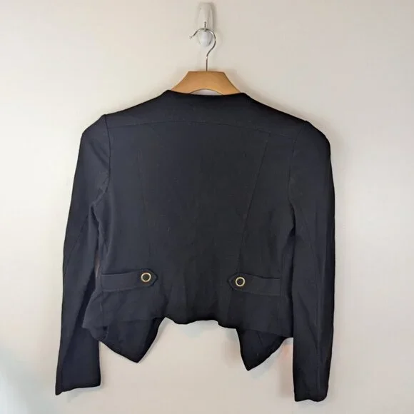 cAbi Ponte Knit Moto Jacket, Sz 6 - Picture 2 of 6